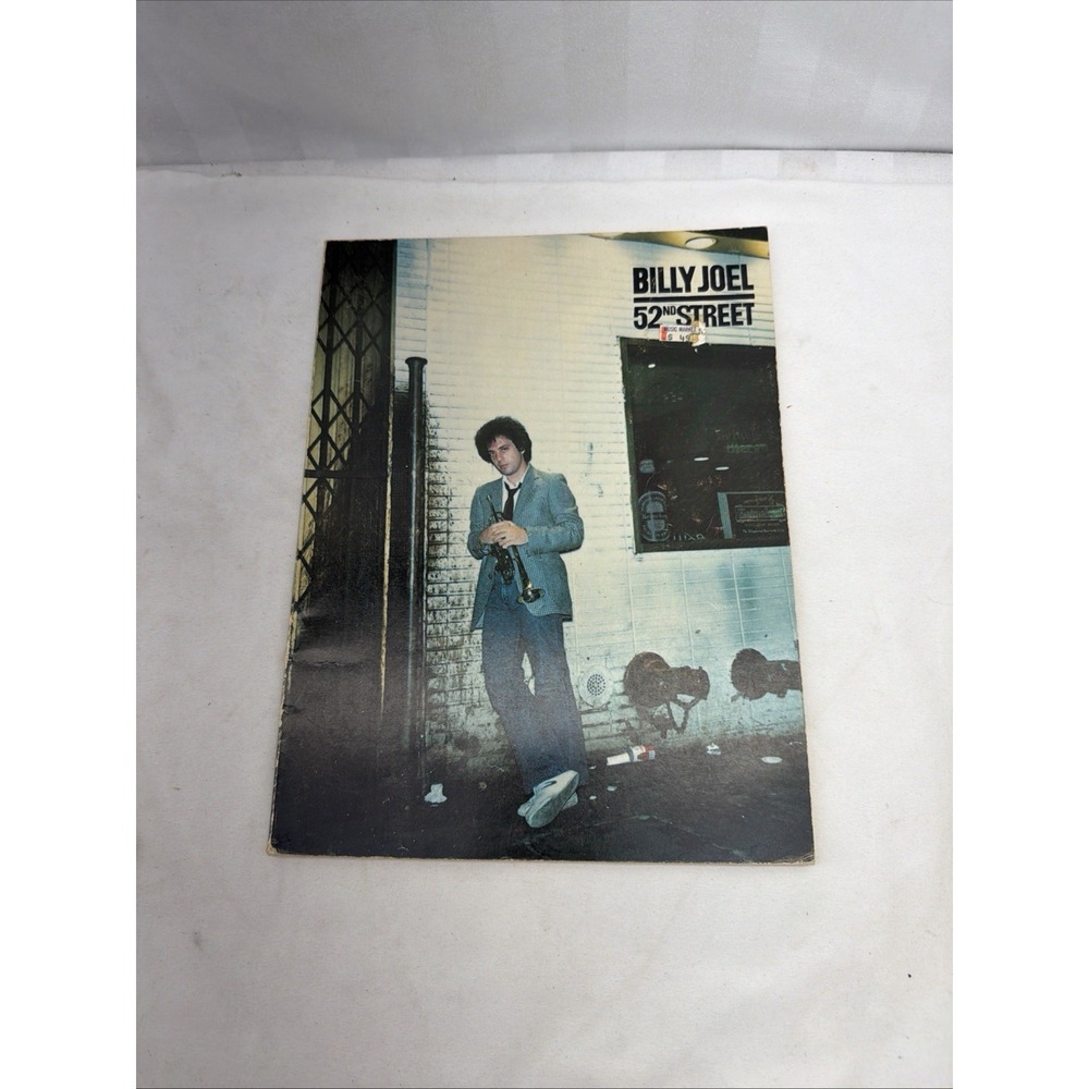 Vintage 1978 Billy Joel 52nd Street Piano Sheet Music Lyrics Songbook DAMAGED